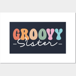 Groovy Sister retro birthday Posters and Art